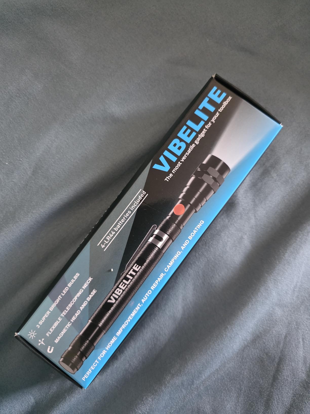 VIBELITE Extendable Magnetic Flashlight with Telescoping Magnet Pickup Tool-Cool Gadget Fathers Day Dad Gifts, Gifts for Men, Dad, Husband, Women, Him, Mechanic, Birthday Gifts for Men, Silver customer photo 1