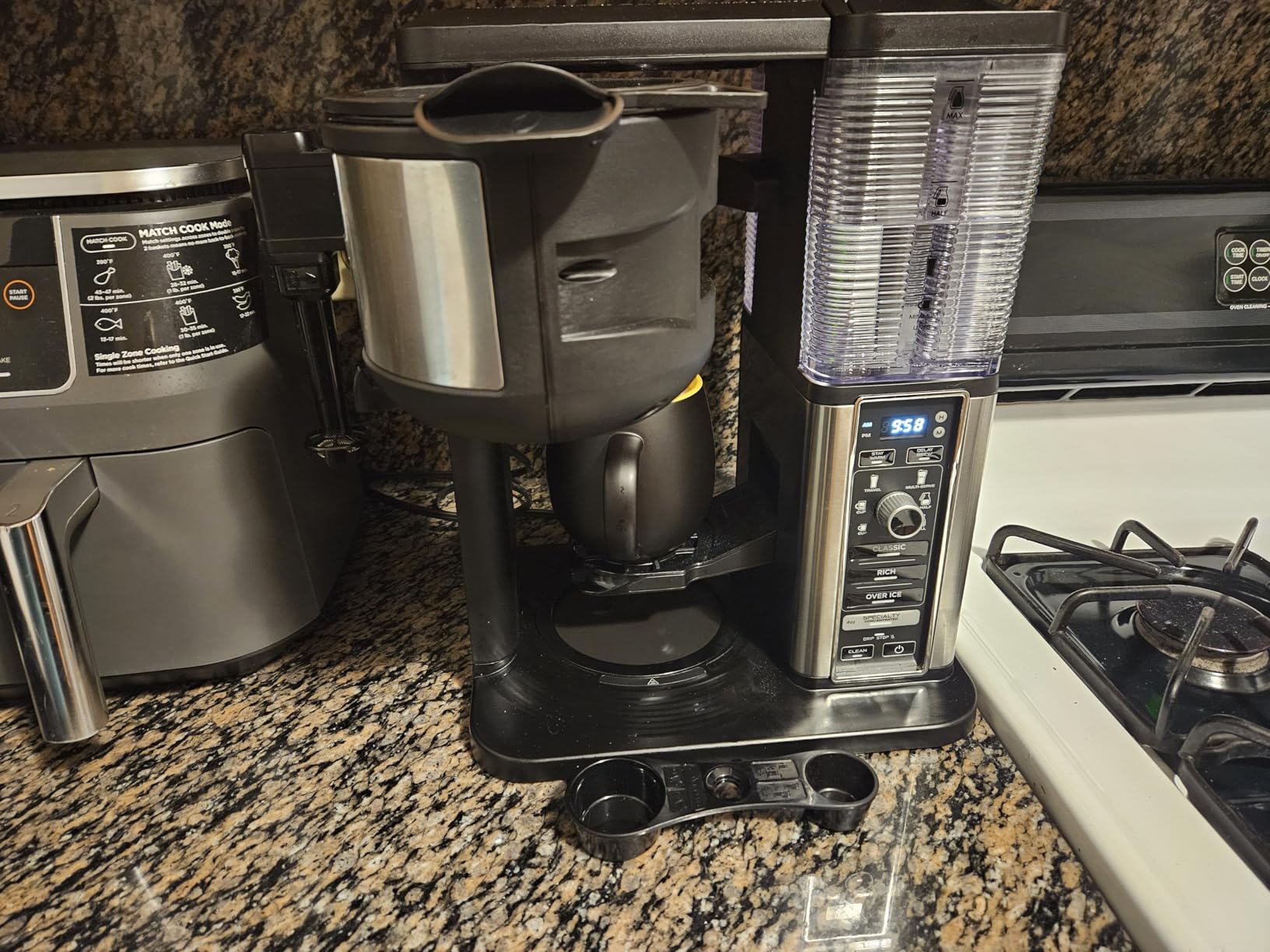 Ninja Specialty Coffee Maker, Includes 10-Cup Carafe, Fold-Away Frother, Permanent Filter & Removable, Dishwasher Safe Reservoir, 6 Brew Styles, 8 Cup to Travel Mug to Pot Sizes, Black, CM401 customer photo 1