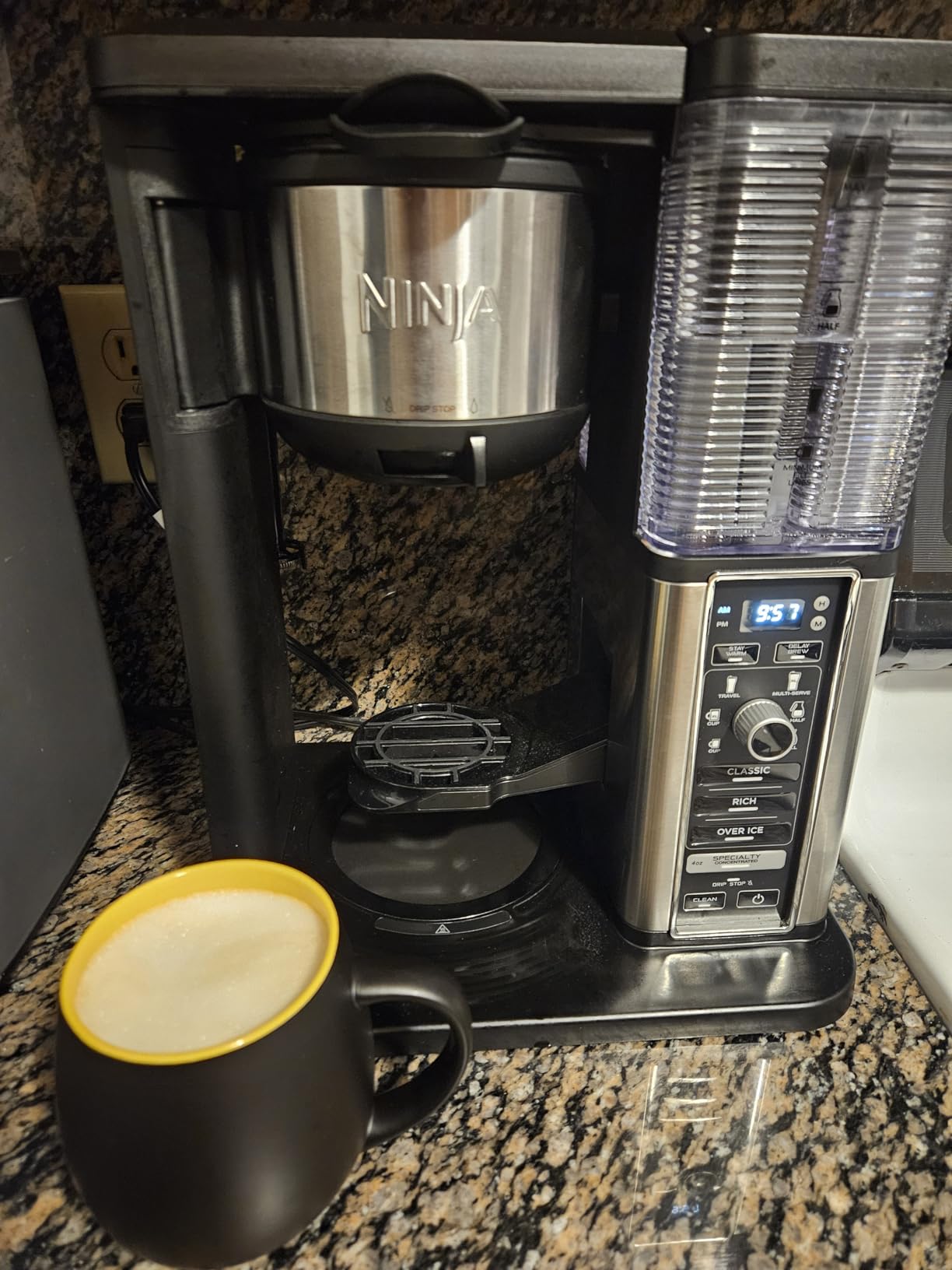 Ninja Specialty Coffee Maker, Includes 10-Cup Carafe, Fold-Away Frother, Permanent Filter & Removable, Dishwasher Safe Reservoir, 6 Brew Styles, 8 Cup to Travel Mug to Pot Sizes, Black, CM401 customer photo 2