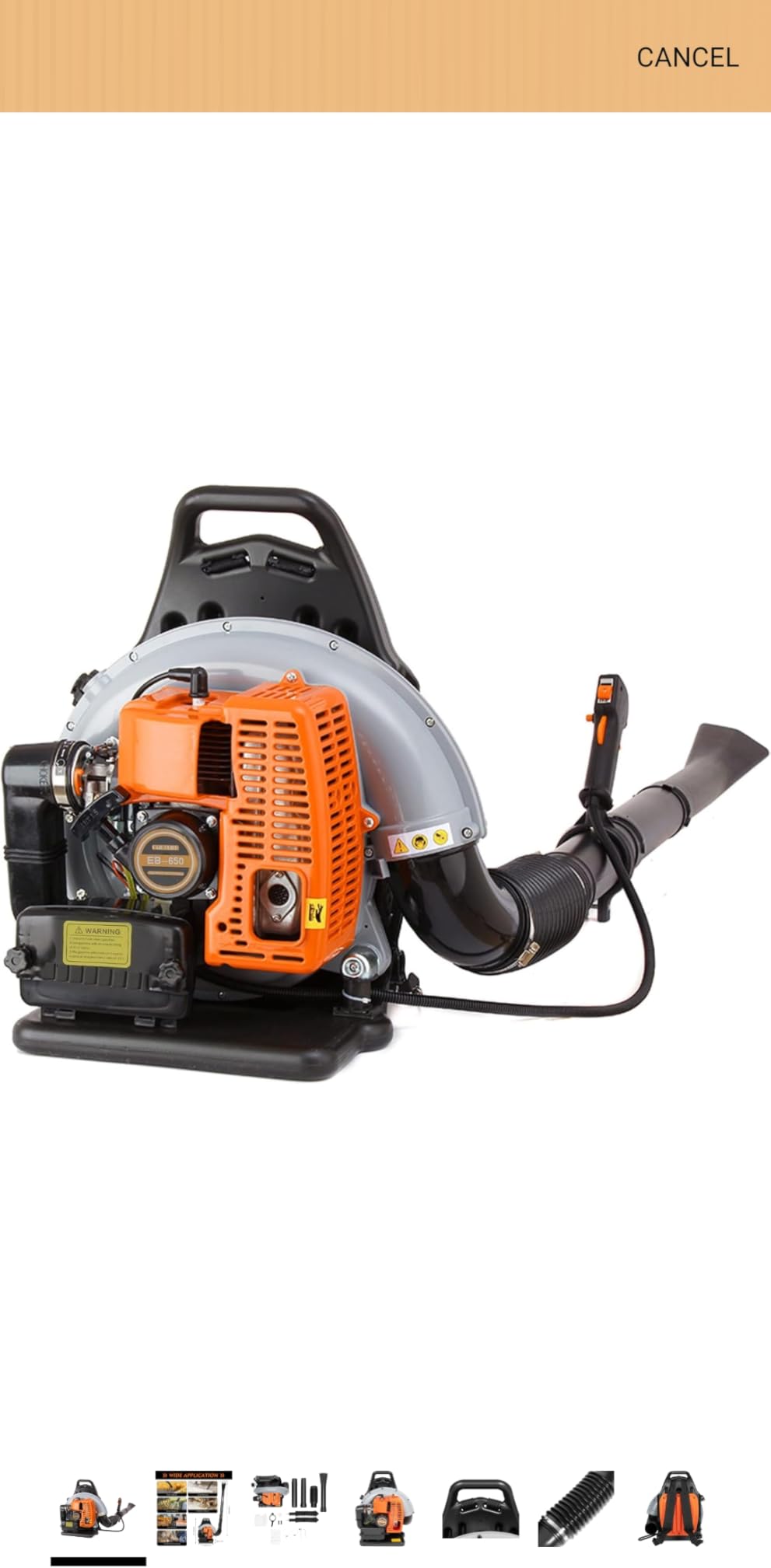 Backpack Gas Powered Leaf Blower, Commercial 2.7kW 850CFM 63CC 4.3HP 2-Stroke Powerful Lightweight Gasoline Grass Lawn Blower w/Harness Air-Cooled & 1.8L Fuel Tank for Yard Lawn Care, Snow Removal customer photo 1
