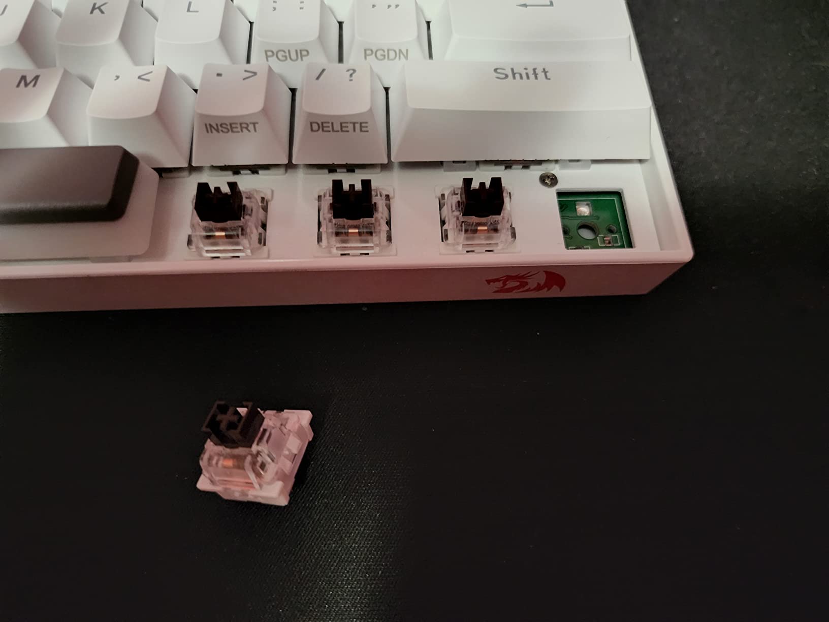 Redragon K530 Pro Draconic 60% Wireless RGB Mechanical Keyboard, Bt/2.4Ghz/Wired 3-Mode 61 Keys Compact Gaming Keyboard w/Hot-Swap Socket, Free-Mod Plate Mounted PCB & Tactile Brown Switch customer photo 2