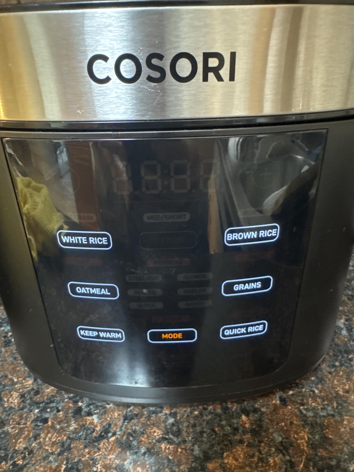 Cosori Rice Cooker 10 Cup, 24h Keep Warm, Non-stick Ceramic Inner Pot, 18 Functions Fuzzy Logic Rice Maker with Stainless Steel Steamer Basket, Saute, Slow Cooker, Black customer photo 2