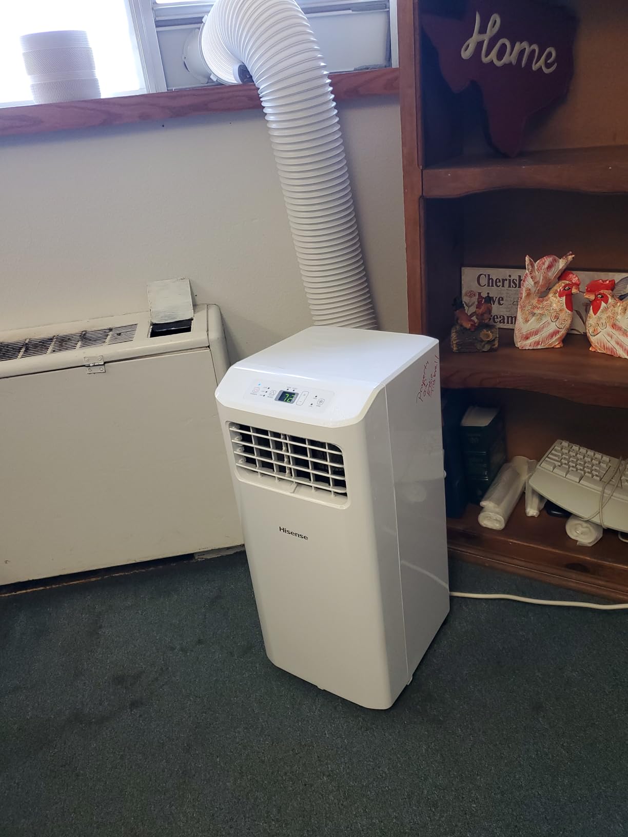 Hisense Portable Air Conditioner 5000-BTU DOE (115-Volt) White Vented, Remote control, Cools 150-sq ft, 24 Hour Timer, 3-modes (Cooling, Fan, Dehumidifier), Noise Level dB 47 - AP0522CR1W (Renewed) customer photo 2