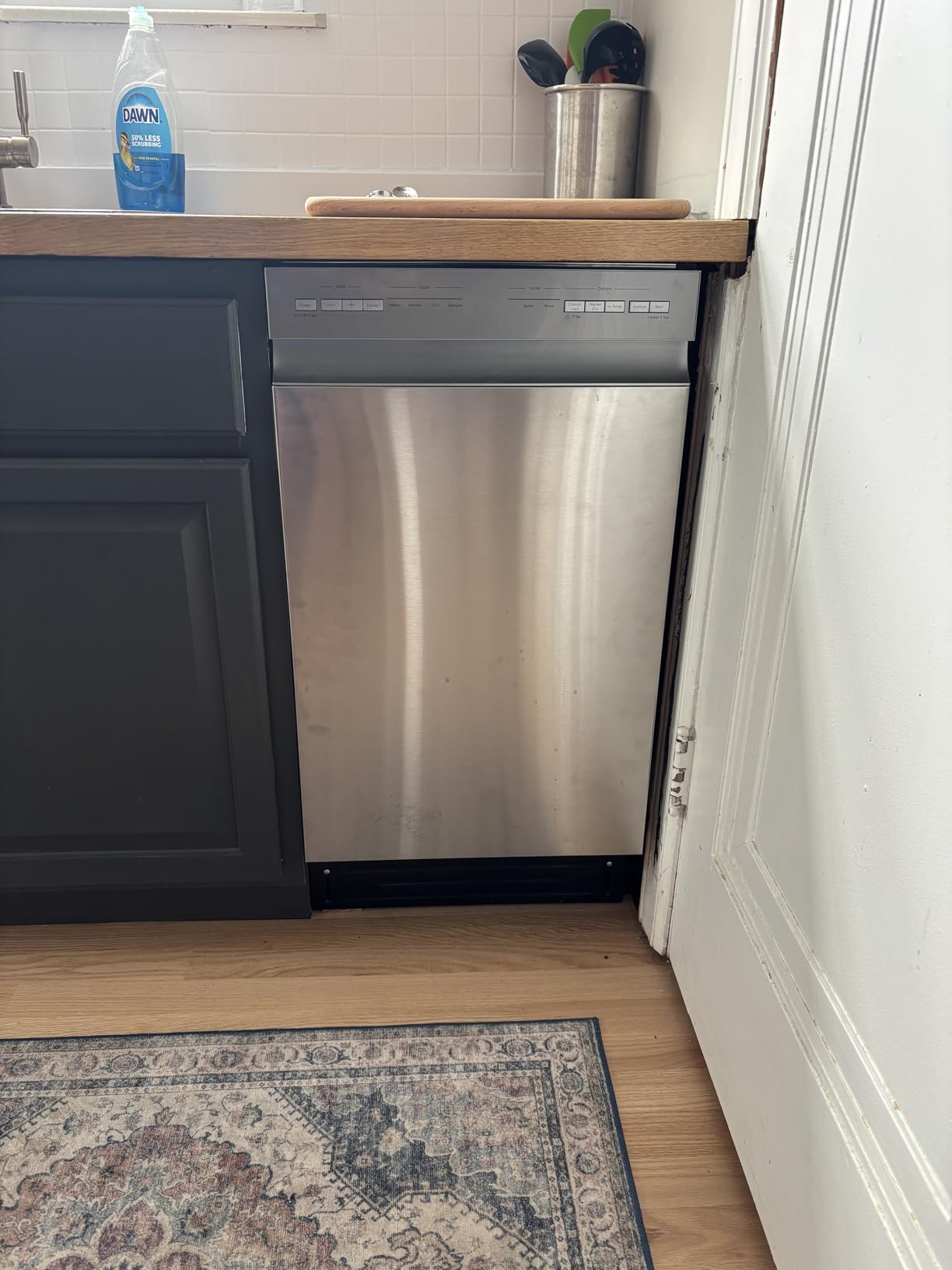 Midea 18 Inch Built-in Dishwasher, Slim Space-Saving Design with 8 Place Settings, 6 Washing Programs & Stainless Steel Tub, Energy Star Certified Dishwasher with Heated Dry & High Temp Wash, Silver customer photo 2