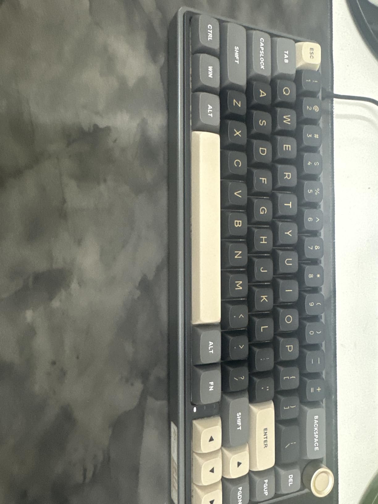 RK ROYAL KLUDGE R65 Wired Gaming Keyboard with Volume Knob, 60% Percent RGB Backlit Mechanical Keyboard Gasket Mount with PBT Keycaps, MDA Profile, QMK/VIA, 66 Keys Hot Swappable Cream Switch, Black customer photo 2