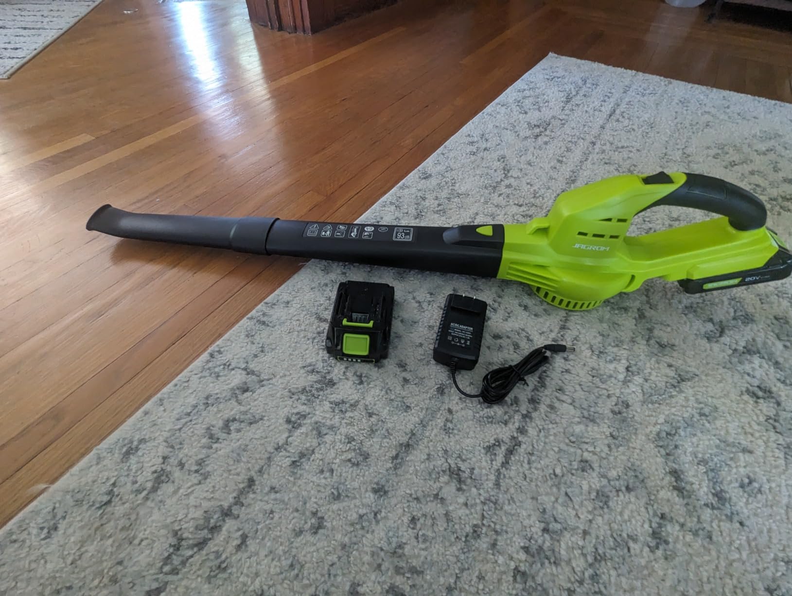 Leaf Blower Cordless with 2 Battery and Charger, 130MPH 180CFM High Speed Leaf Blower with 2 Tubes, 20V Electric Leaf Cleaner, Lightweight Handheld Blowers for Lawn Care, Patio, Garden, House, Depot customer photo 1