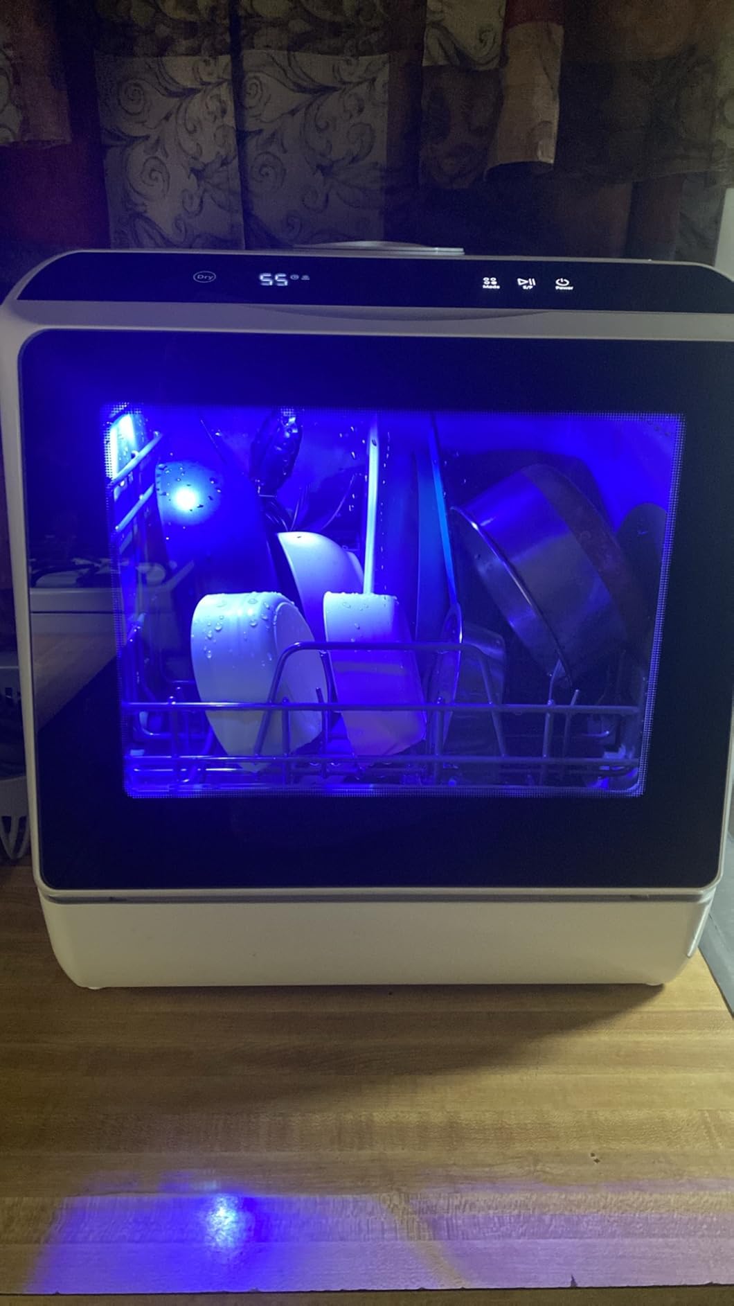 EUHOMY Countertop Dishwasher Portable with 6 Programs, 5L Built-in Water Tank for Apartments & RV, 167℉ High-Temp, No Hookup Needed, Mini Dishwasher with Baby Care, Air Dry/Quick/ECO/Fruit/Normal Mode customer photo 2
