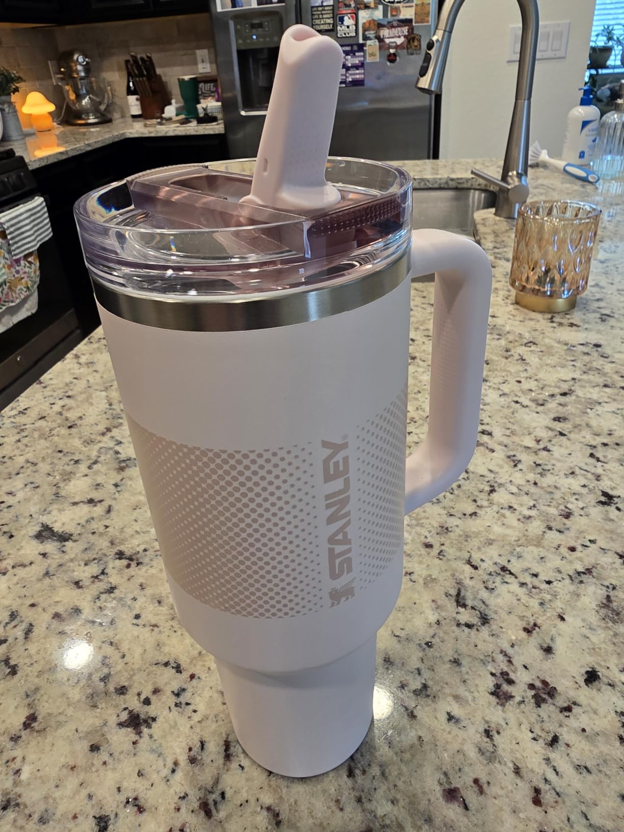 STANLEY Quencher ProTour Flip Straw Tumbler with Leakproof Lid 40 oz | Built-In Straw and Handle | Cup Holder Compatible for Travel | Insulated Stainless Steel Cup | BPA-Free | Black customer photo 2