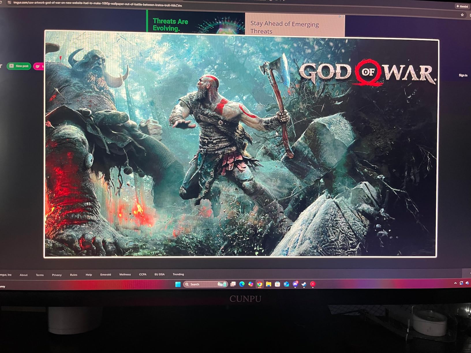 CUNPU 27 Inch 1440p Gaming Monitor 200Hz, 1ms, Fast IPS Screen, HDR400, 127% sRGB Color Gamut, Tilt Adjustable Stand, Adaptive Sync Technology, HDMI & DP Ports, 2K Monitor, Black customer photo 2