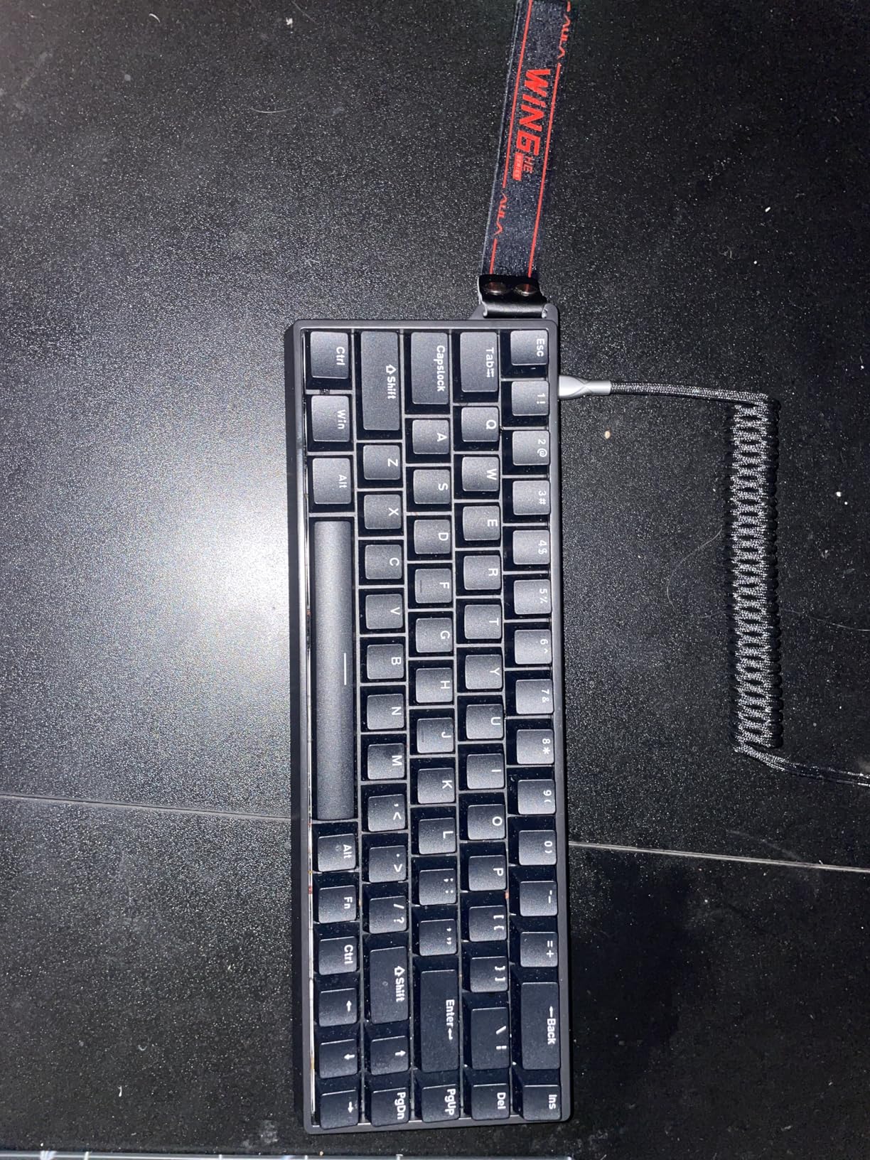 AULA WIN68 HE Mechanical Gaming Keyboard 60%, Hall Effect Magnetic Switch, Fast Trigger Mode Adjustable Actuation, 8000Hz Polling Rate, RGB Backlit, Wired Black Keyboard for Laptop/PC Gamer customer photo 2