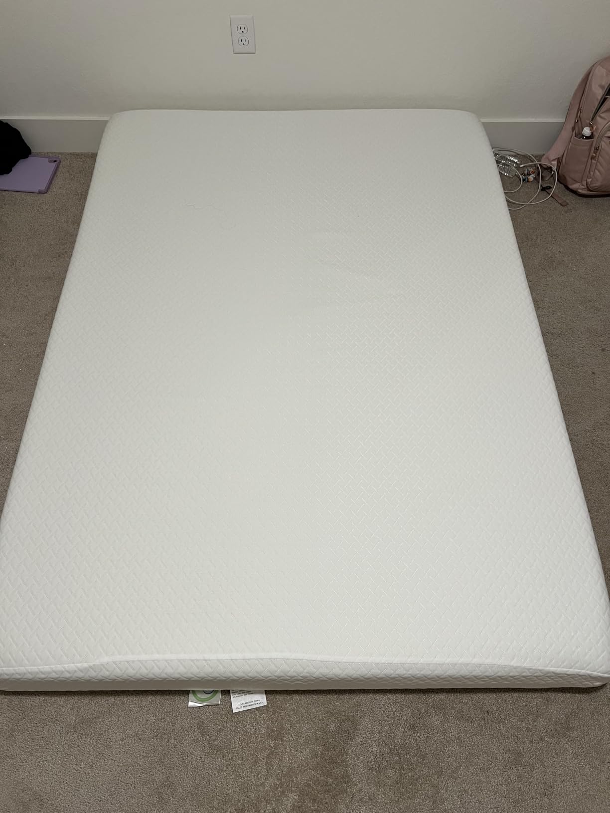 EGOHOME 12 Inch Queen Mattress, Memory Foam Mattress in a Box with Cooling Green Tea Gel, Relieve Pressure with Medium Firm Support, CertiPUR-US Certified, 80''L x 60''W, White customer photo 2