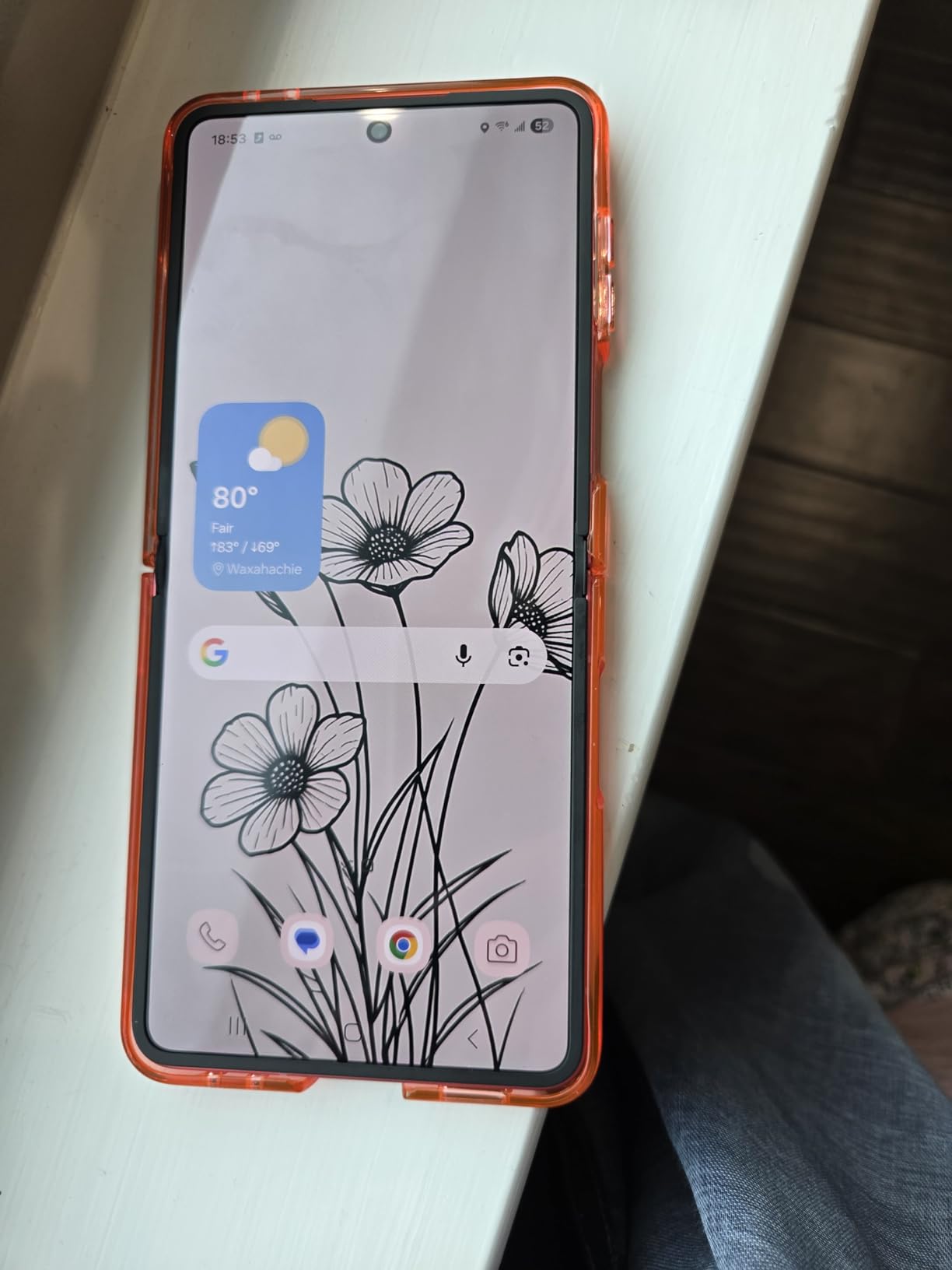 Galaxy Z Flip7 Cell Phone, 256GB AI Smartphone, Unlocked Android, high-res 50 MP Camera, Powerful Processor, Long Battery Life, 2025, US 1 Yr Manufacturer Warranty, Blue Shadow customer photo 1
