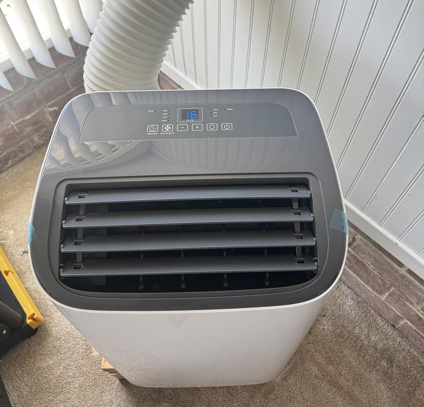 Energlow 8000 BTU Portable Air Conditioner, 5-in-1 Cools 350 Sq.Ft, Quiet AC Unit with Fan & Dehumidifier, LED Display, Remote, 24H Timer, Window Kit, for Bedroom/Office/Dorms/Apartment customer photo 2