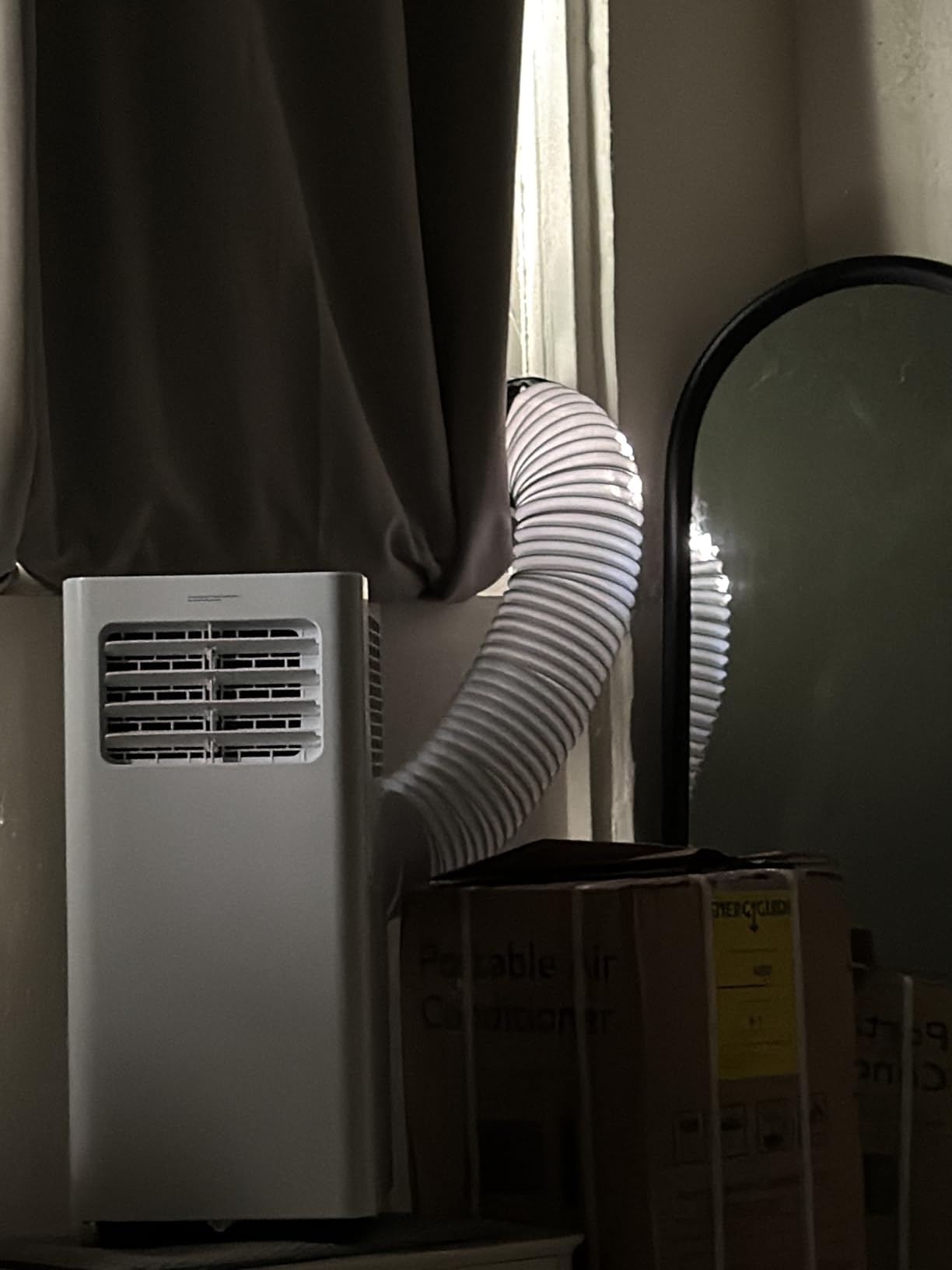 EUHOMY 8,000 BTU Portable Air Conditioners, 4-in-1 Air Conditioner Portable Up to 350 Sq.Ft., Portable AC Unit with Cool, Fan, Dehumidifier, Sleep, 24H Timer, Remote & Installation Kit, for Bedroom customer photo 1