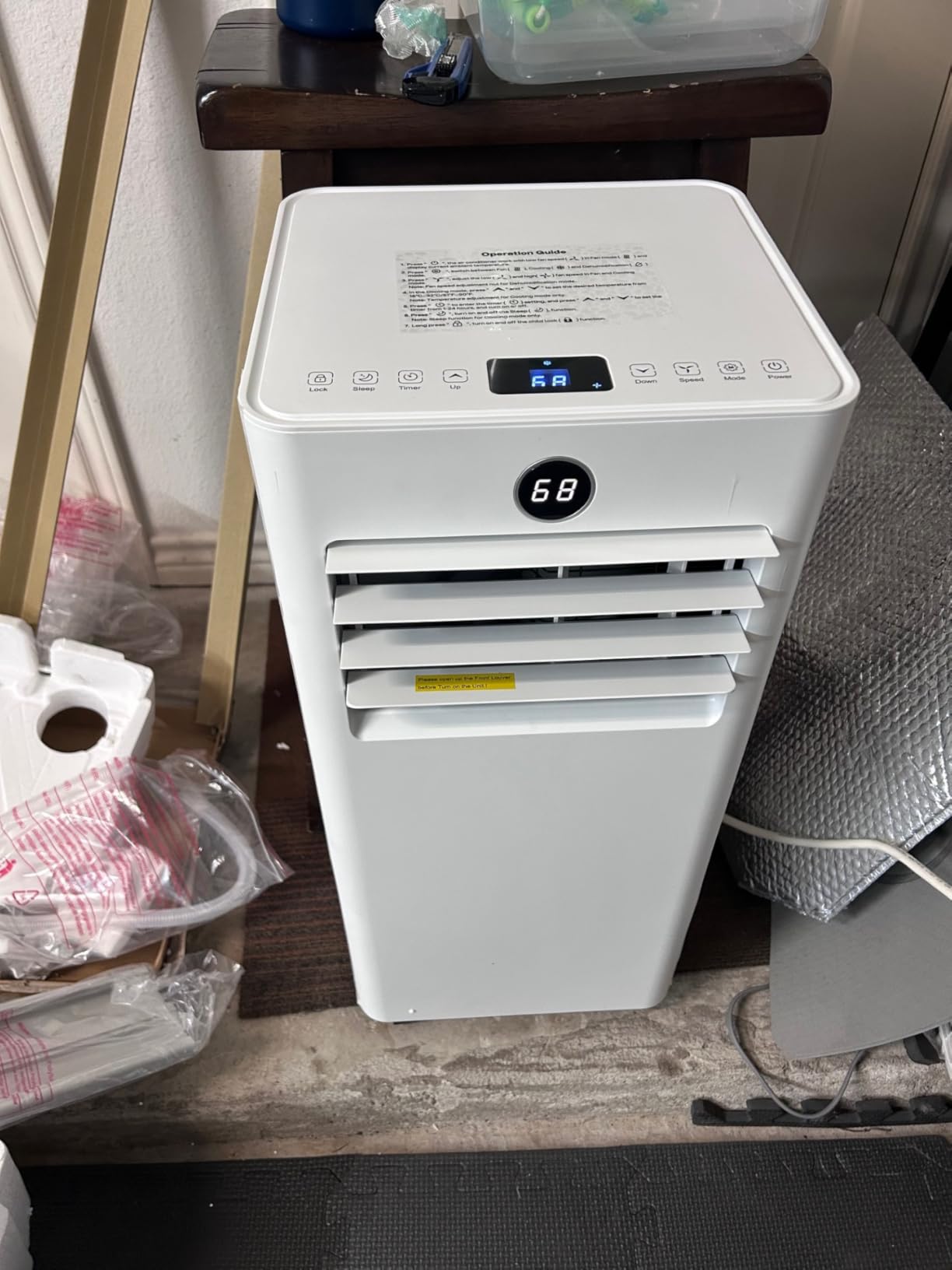 Portable Air Conditioners 8000 BTU, Quiet Air Conditioner with WiFi/App Control, 24H Timer, Dehumidifier, Fan, Cooling, Sleep Modes 4-in-1 AC Unit for Room with Window Kit, for Bedroom/Office, White customer photo 1