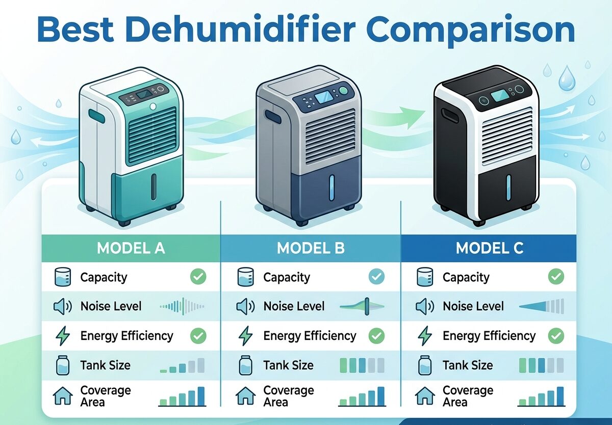 Best Dehumidifier Comparison