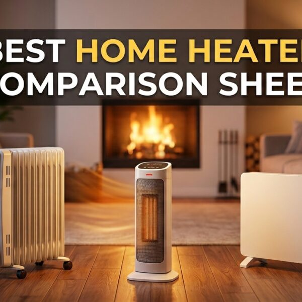 Best Home Heater Comparison Sheet