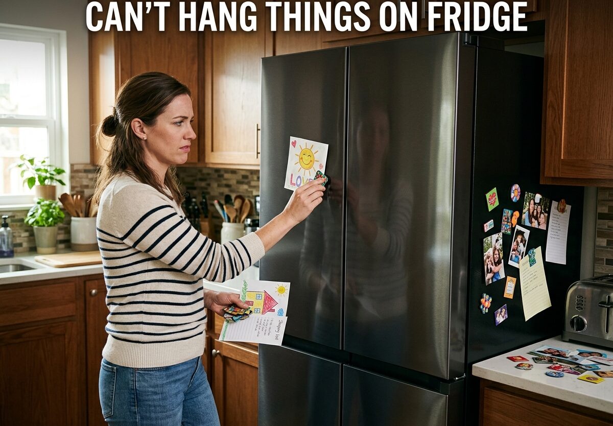 Can't Hang Things On Fridge