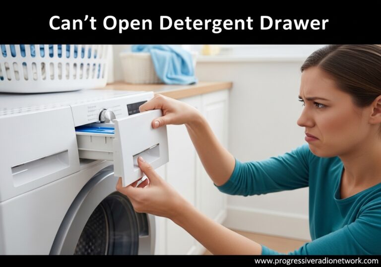 Can't Open Detergent Drawer