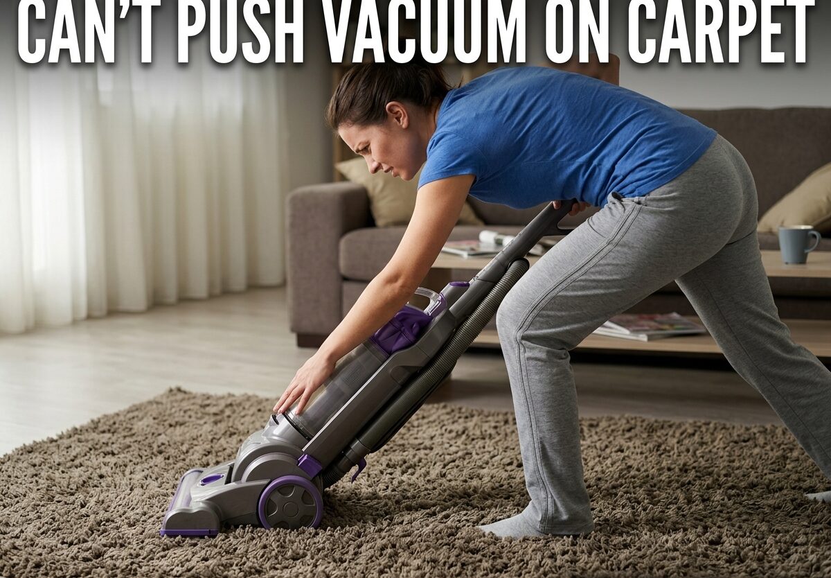 Can't Push Vacuum on Carpet