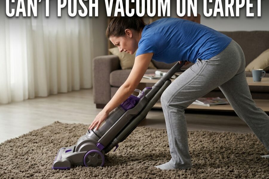 Can't Push Vacuum on Carpet