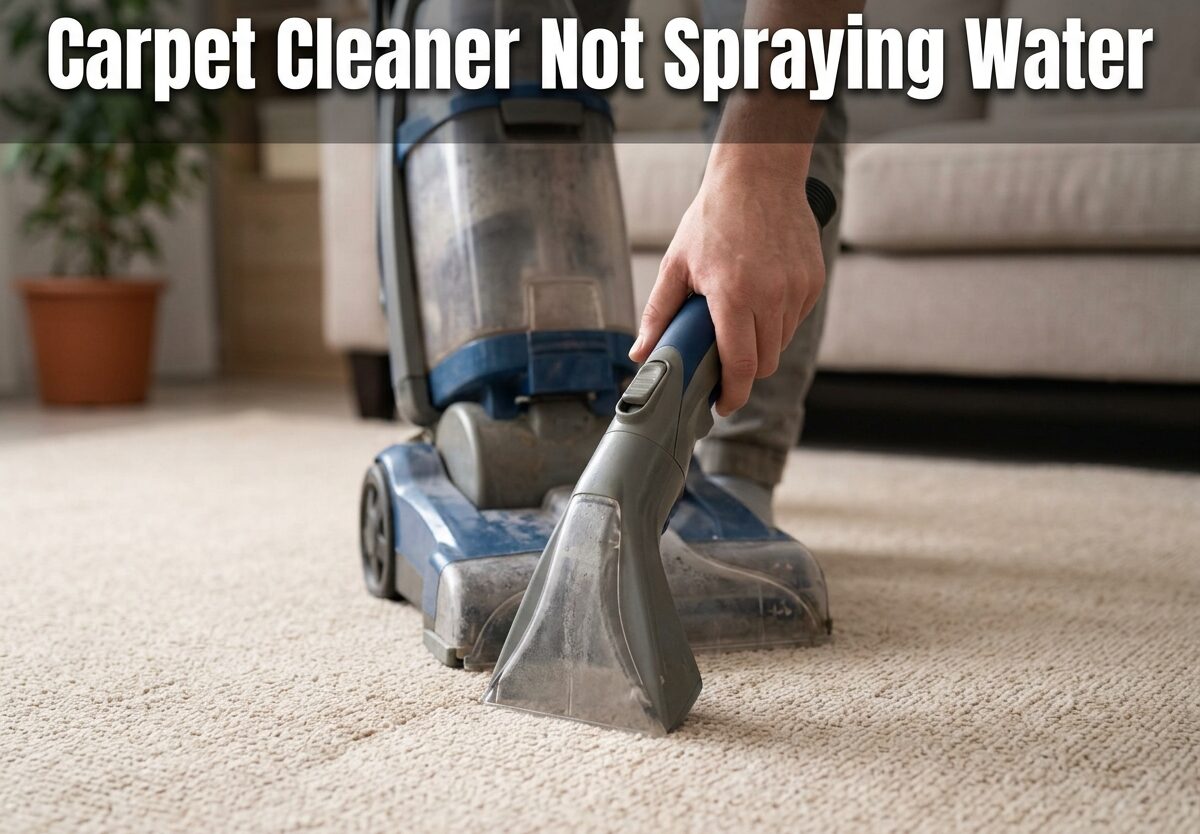 Carpet Cleaner Not Spraying Water