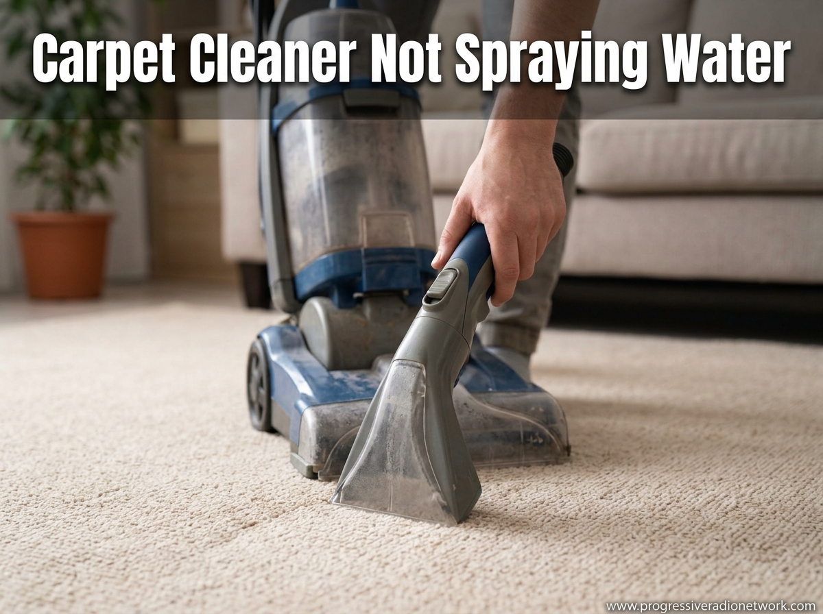 Carpet Cleaner Not Spraying Water