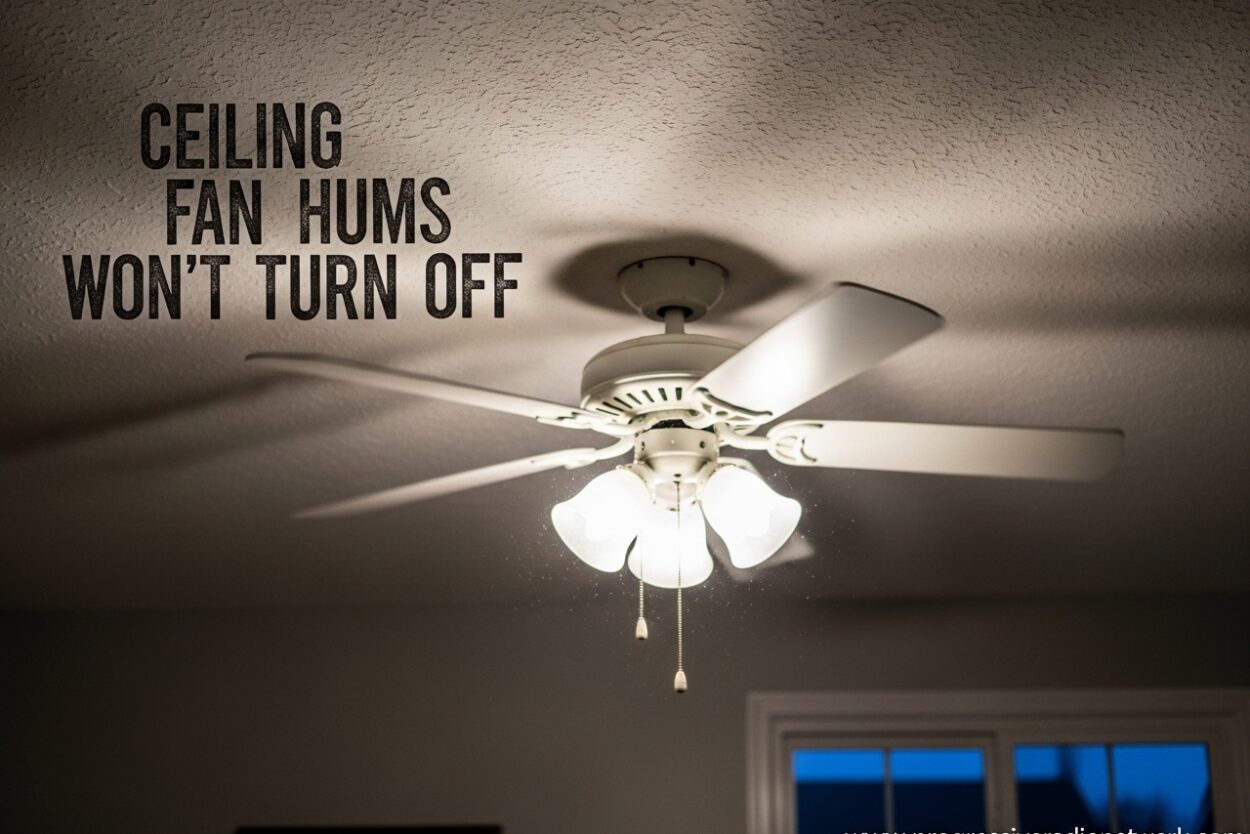 Ceiling Fan Hums Wont Turn Off