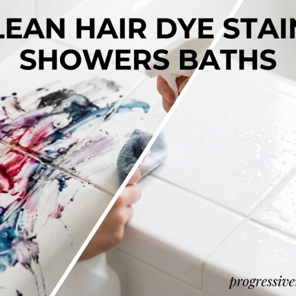 Clean Hair Dye Stains Showers Baths