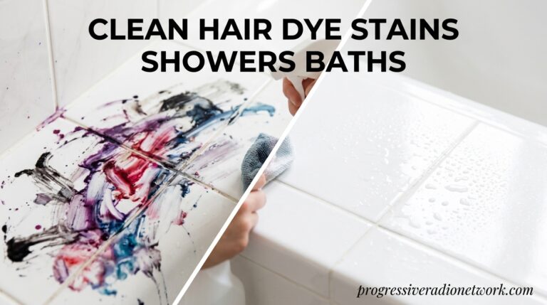 Clean Hair Dye Stains Showers Baths