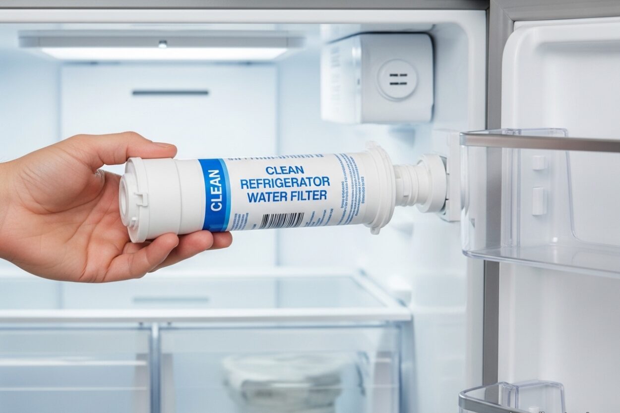 Clean Refrigerator Water Filter
