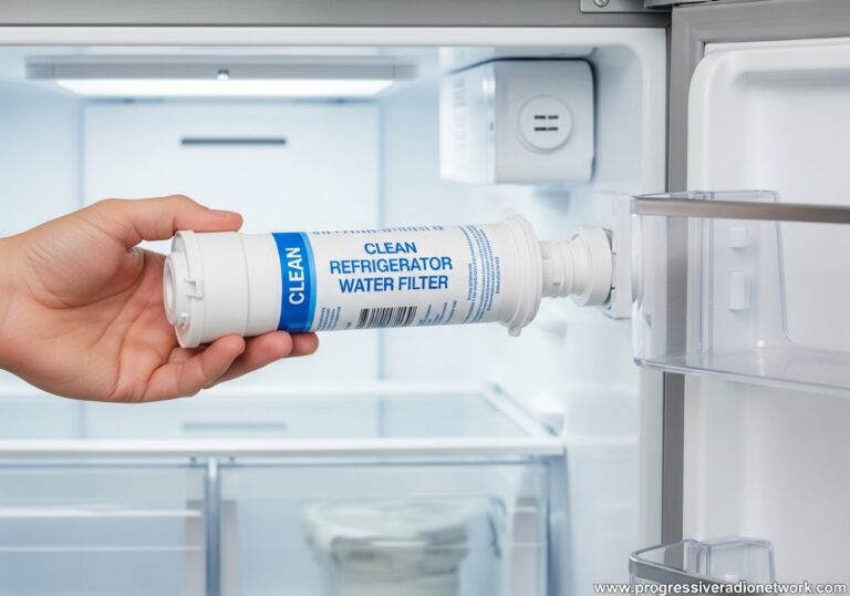 Clean Refrigerator Water Filter