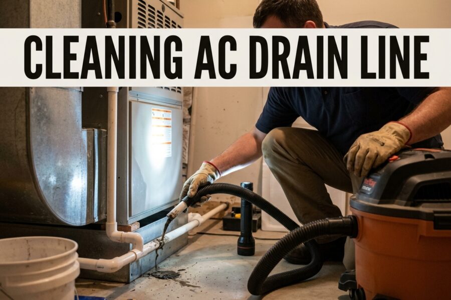 Cleaning AC Drain Line