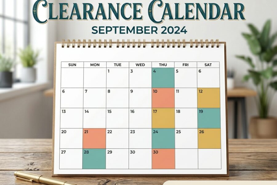 Clearance Calendar