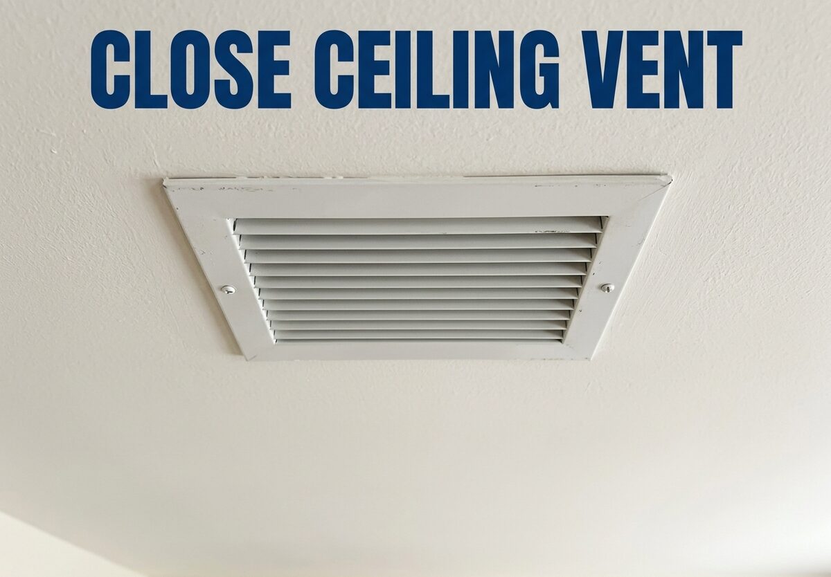 Close Ceiling Vent
