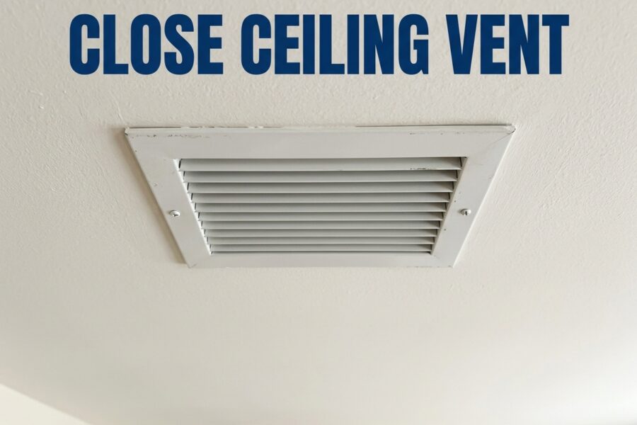 Close Ceiling Vent