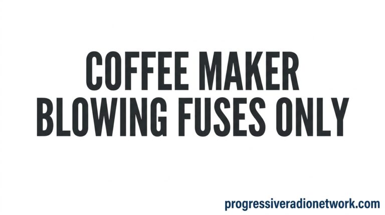 Coffee Maker Blowing Fuses