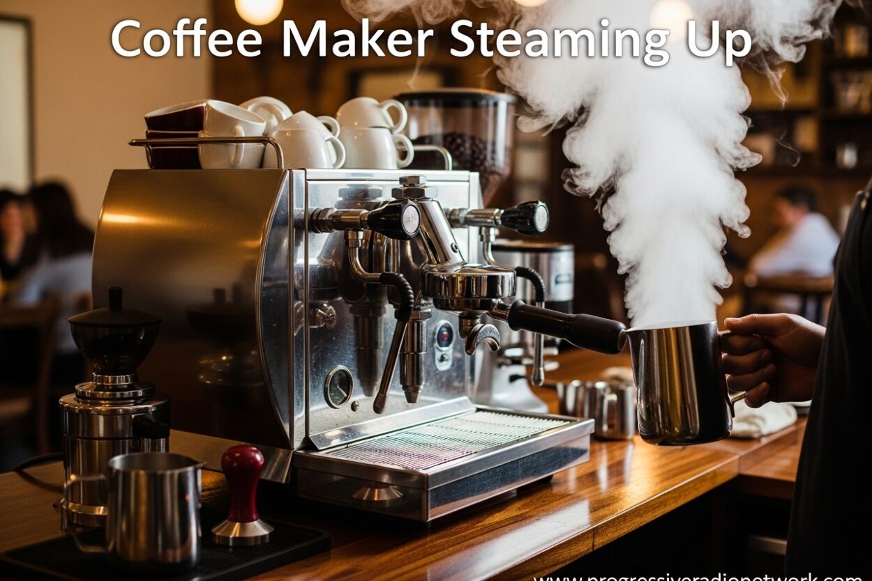 Coffee Maker Steaming Up