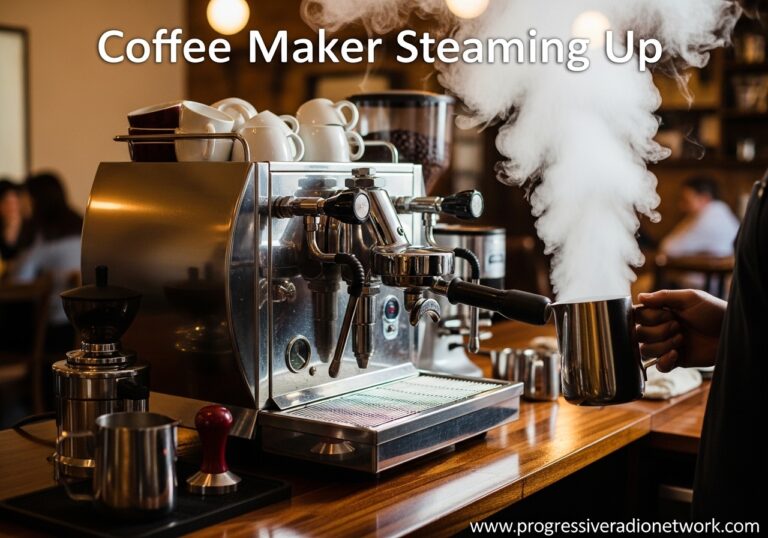 Coffee Maker Steaming Up