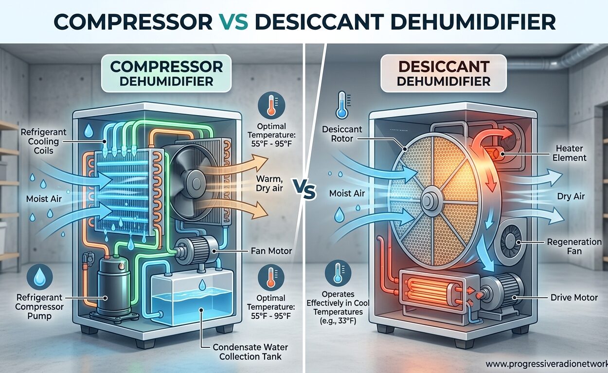 Compressor Vs Desiccant Dehumidifier
