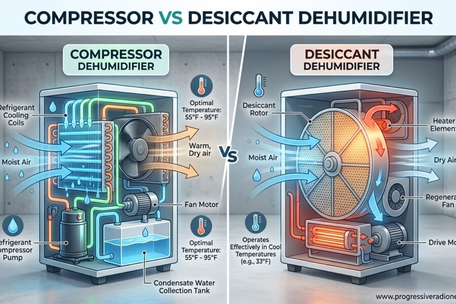 Compressor Vs Desiccant Dehumidifier
