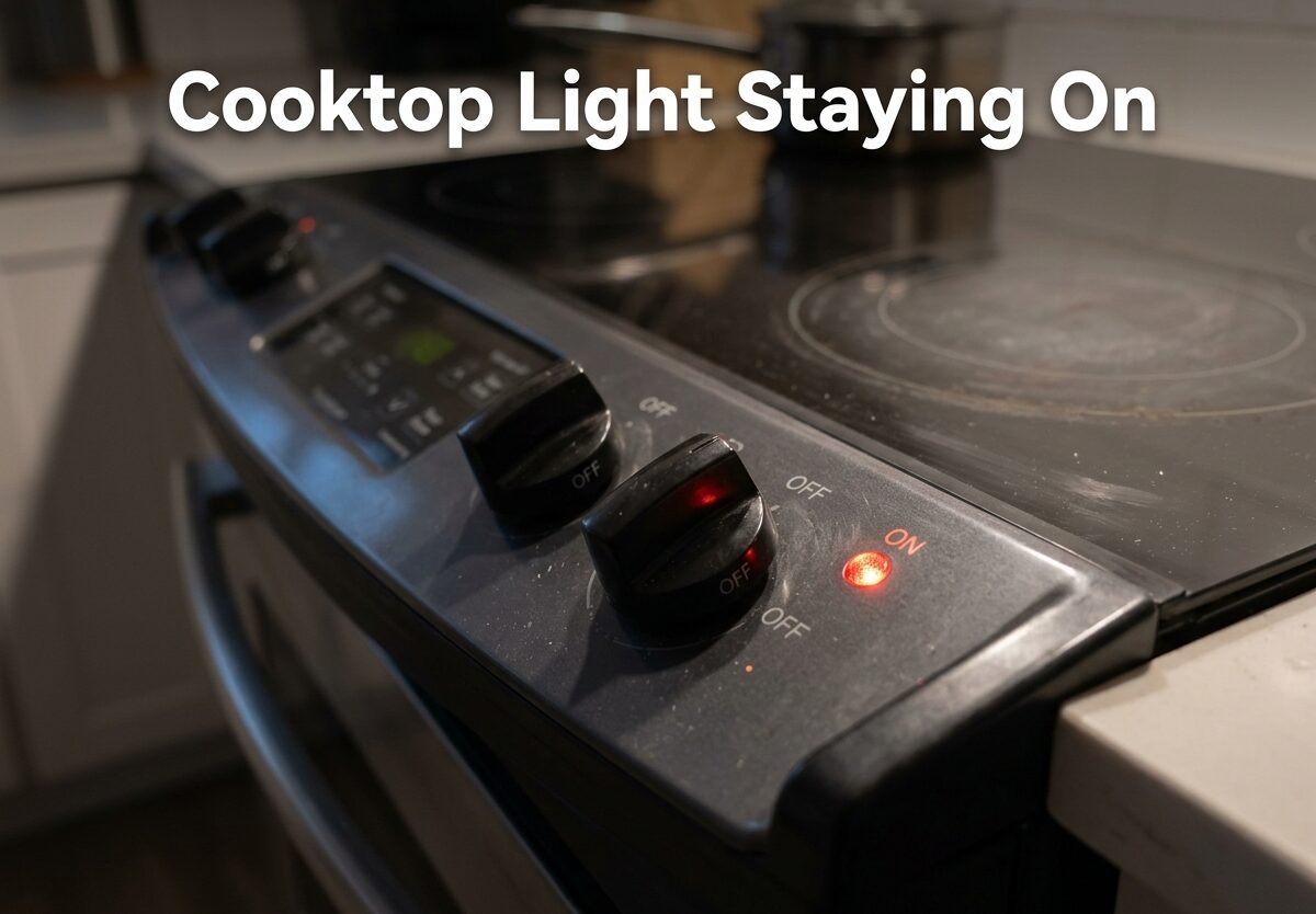 Cooktop Light Staying On