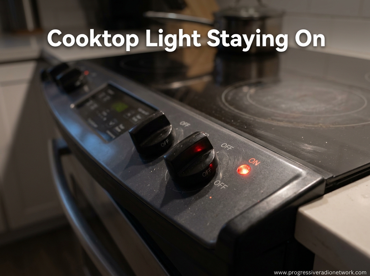 Cooktop Light Staying On