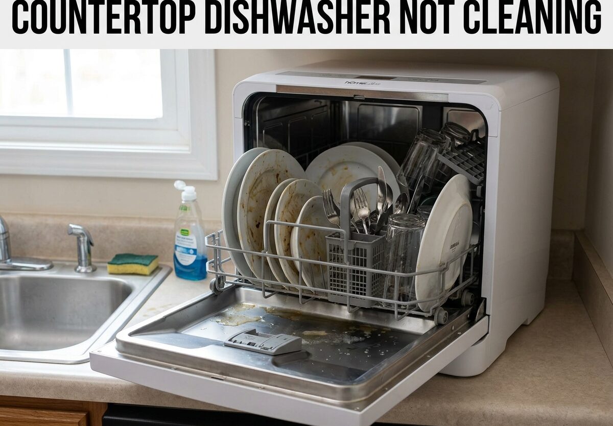 Countertop Dishwasher Not Cleaning