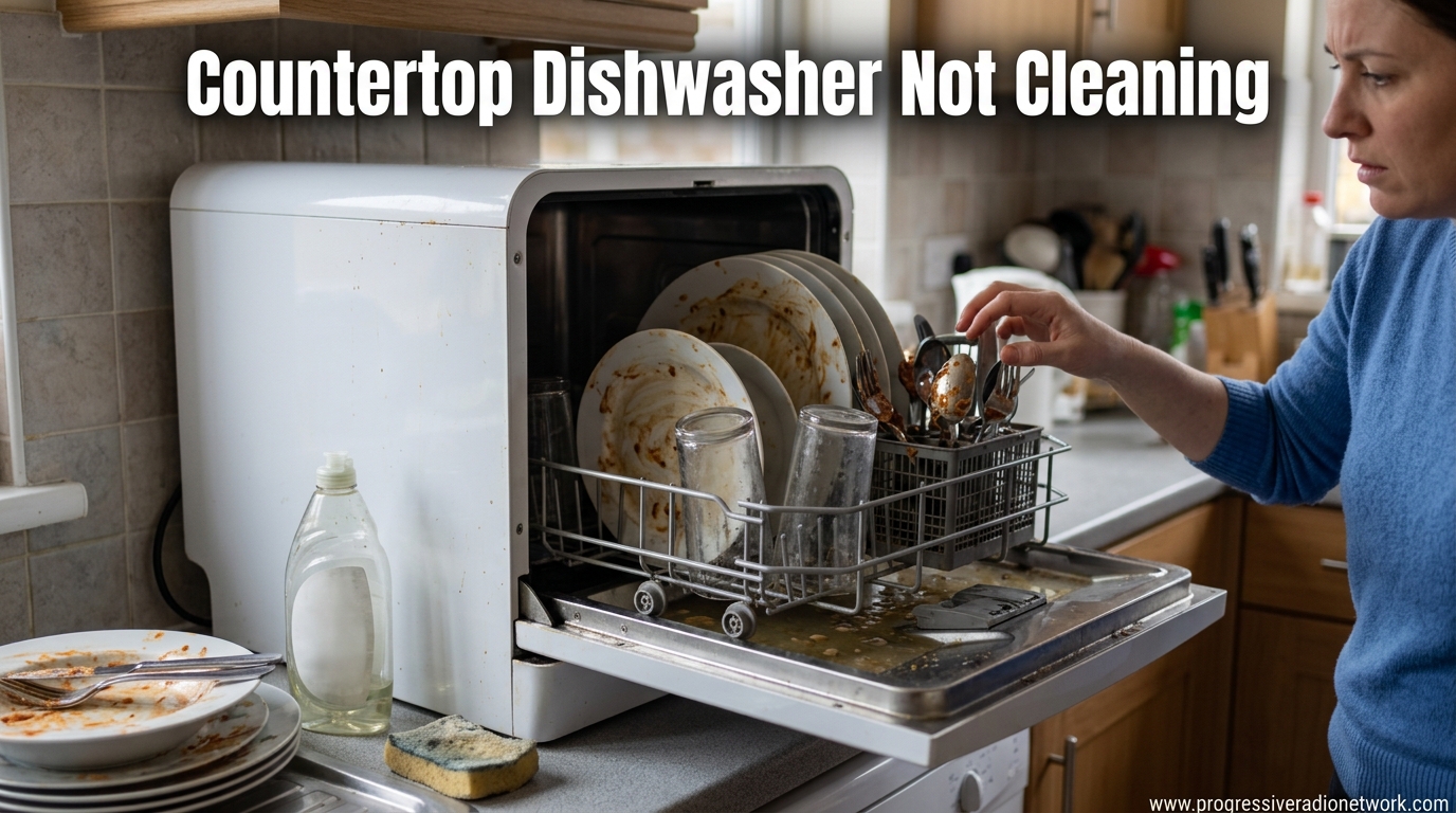 Countertop Dishwasher Not Cleaning