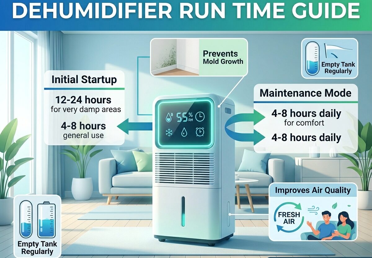 Dehumidifier Run Time Guide
