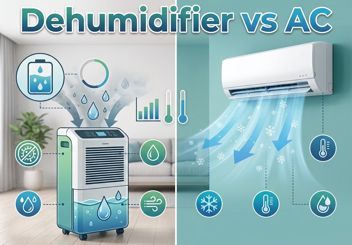 Dehumidifier vs AC