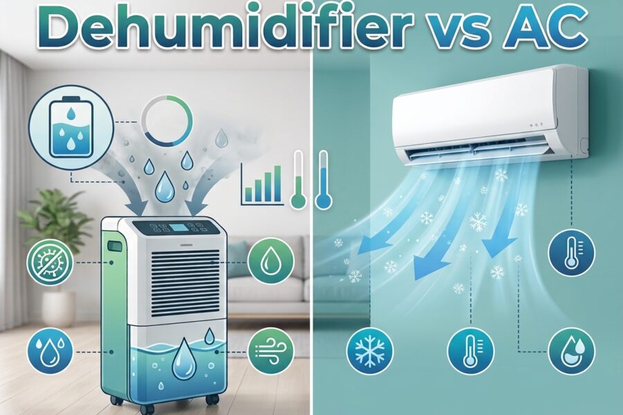 Dehumidifier vs AC