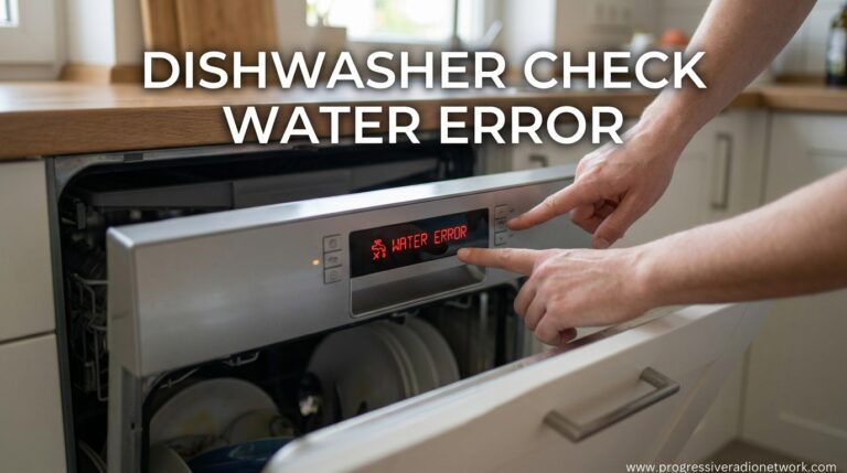 Dishwasher Check Water Error