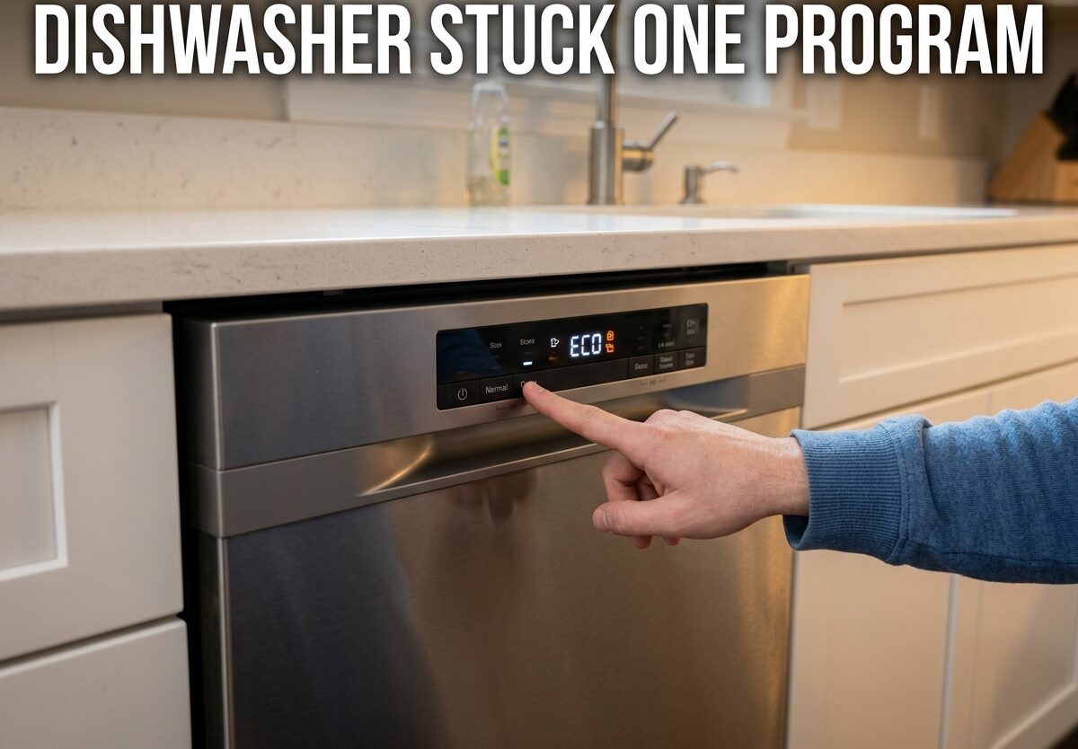 Dishwasher Stuck One Program